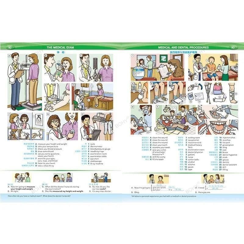 image-Word By Word Picture Dictionary Book English Chinese Bilingual Children Phonics English Vocabulary Course Book
