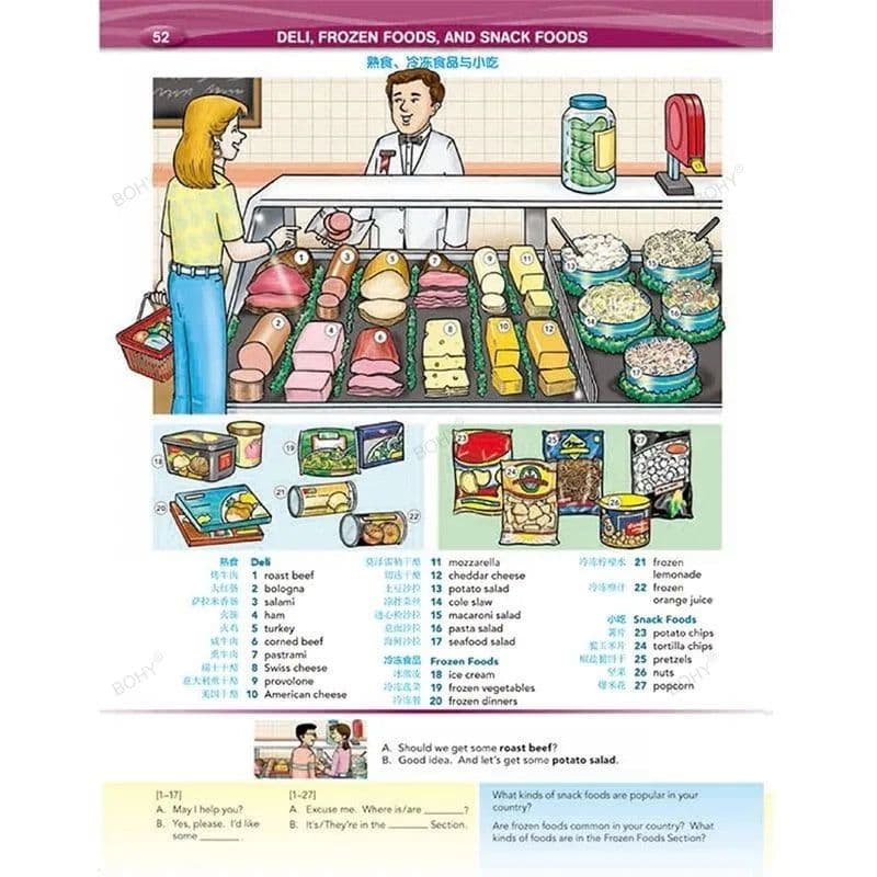 image-Word By Word Picture Dictionary Book English Chinese Bilingual Children Phonics English Vocabulary Course Book
