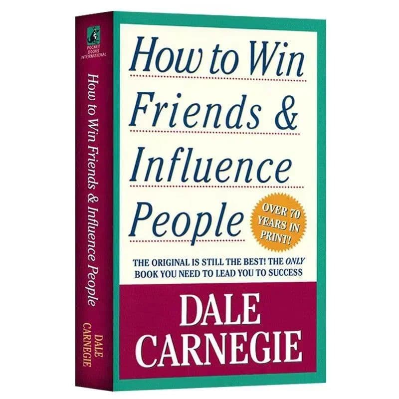 image-How To Win Friends & Influence People By Dale Carnegie Interpersonal Communication Skill Self-improvement Reading Book for Adult