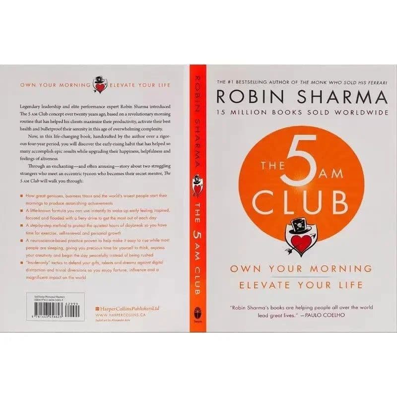 image-The 5AM Club By Robin Sharma Own Your Morning Elevate Your Life English Book