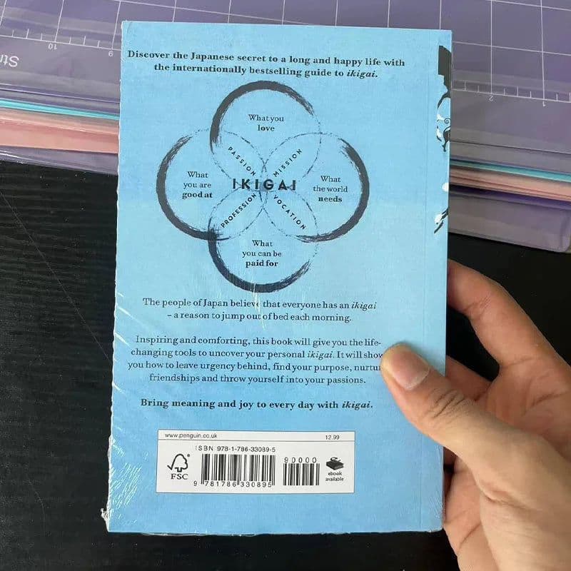 image-Ikigai The Japanese Secret Philosophy for A Happy Healthy By Hector Garcia Book Rebuilding Happiness + A Book about Hope Fiction