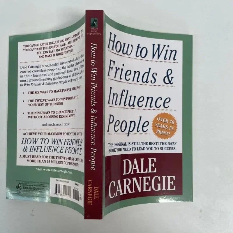 image-How To Win Friends & Influence People By Dale Carnegie Interpersonal Communication Skills Self-improvement Reading Book Fo Adult