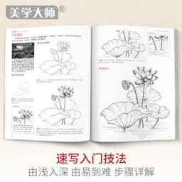 image-Sketching Technique Tutorial Entry Copy Painting Book Flower Animal Landscape Character Pencil Hand Children'S Beginners