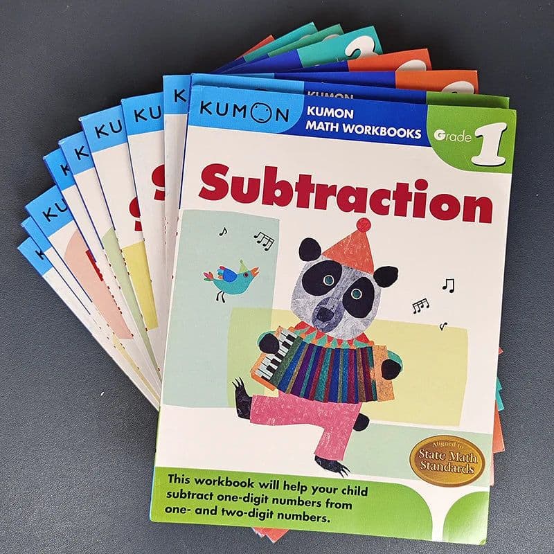 image-2/3 books Kumon Calculation Math Workbooks English book Math Problems Exercises Teaching Books G1-g4 For Age 6-10 Years