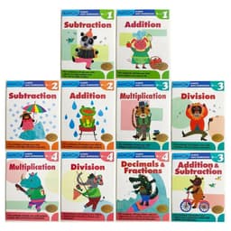 image-2/3 books Kumon Calculation Math Workbooks English book Math Problems Exercises Teaching Books G1-g4 For Age 6-10 Years