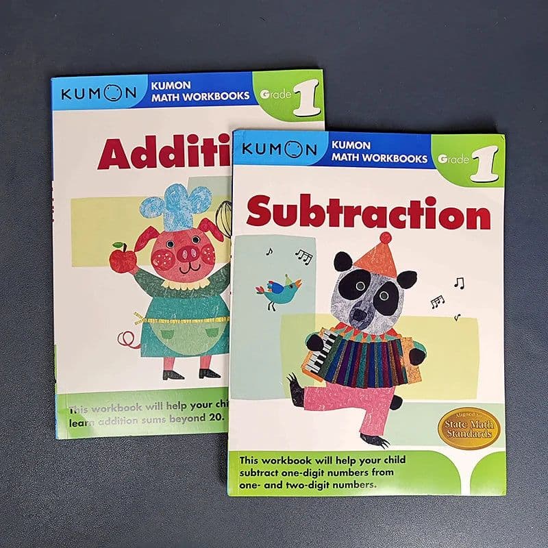 image-2/3 books Kumon Calculation Math Workbooks English book Math Problems Exercises Teaching Books G1-g4 For Age 6-10 Years