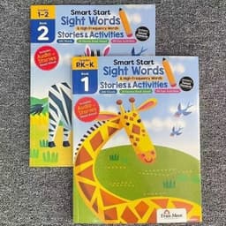 image-2 Books Evan Moor Smart Start Sight Words English Enlightenment Textbook Workbook Exercise Early Education Full Color Age 3-7