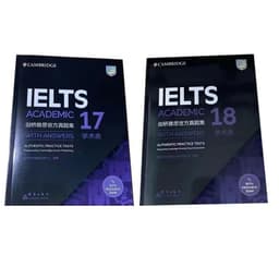 image-2books Cambridge English IELTS 17-18 Academic Speaking Listening Reading Writing Study Book Workbook Authentic Practice Tests
