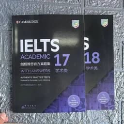 image-2books Cambridge English IELTS 17-18 Academic Speaking Listening Reading Writing Study Book Workbook Authentic Practice Tests