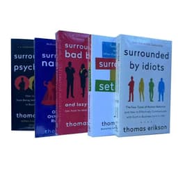 image-5 Books/Set By Thomas Erikson Surrounded By Idiots,by Psychopaths,by Setbacks,by Bad Bosses,by Narcissists Book in English