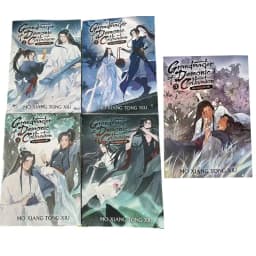 image-5books/set English fiction books Grandmaster of Demonic Cultivation Mo Dao Zu Shi Novel Vol. 1-5 Comic Book English Manga Novel