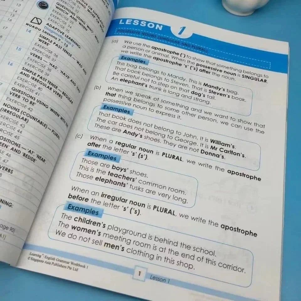 image-6 Books Singapore Grammar Spa 3-12 Year Old Kids Learning English Test Materials Exercise Book Textbook Notebook Exercise Book