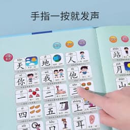 image-Chinese&English Point Reading Pen Children's Early Teaching Bilingual Education Enlightenment Wall Chart Toy Story Books