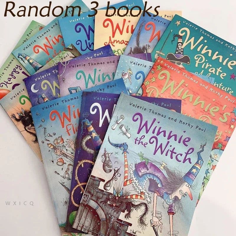 image-Random 3 volumes of English picture book "Winnie The Witch" English story book children's early education children's read books