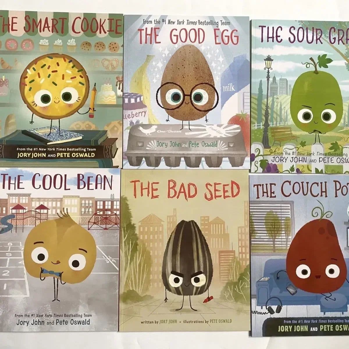 image-6 Books The Smart Cookie Bad Seed Good Egg Couch Potato Cool Bean English Picture Book Storybook Children Education Kids Reading