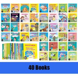 image-40/60 Books/set English Set Words Learning Picture Book for Children Enlightenment of Early Childhood Kids Preschool Pocket Book