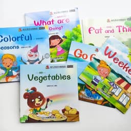 image-40/60 Books/set English Set Words Learning Picture Book for Children Enlightenment of Early Childhood Kids Preschool Pocket Book