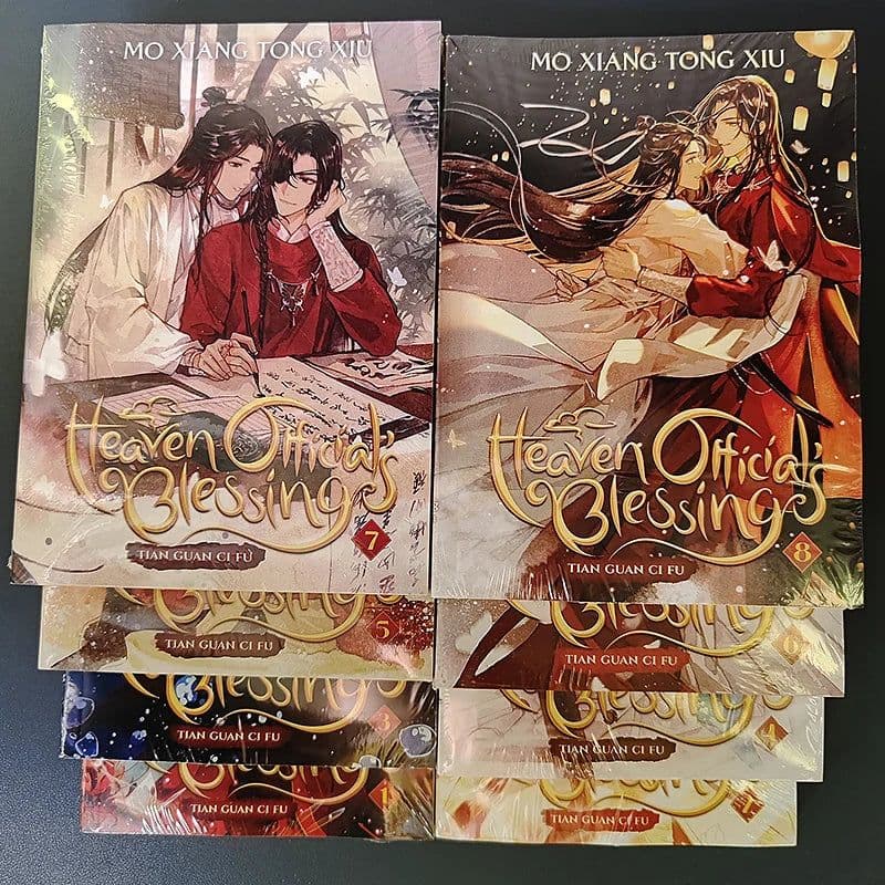 image-Vol.1-8 Tian Guan Ci Fu manga books in English Novel heaven official's blessings book Comic Book 1/2/4 book optionall
