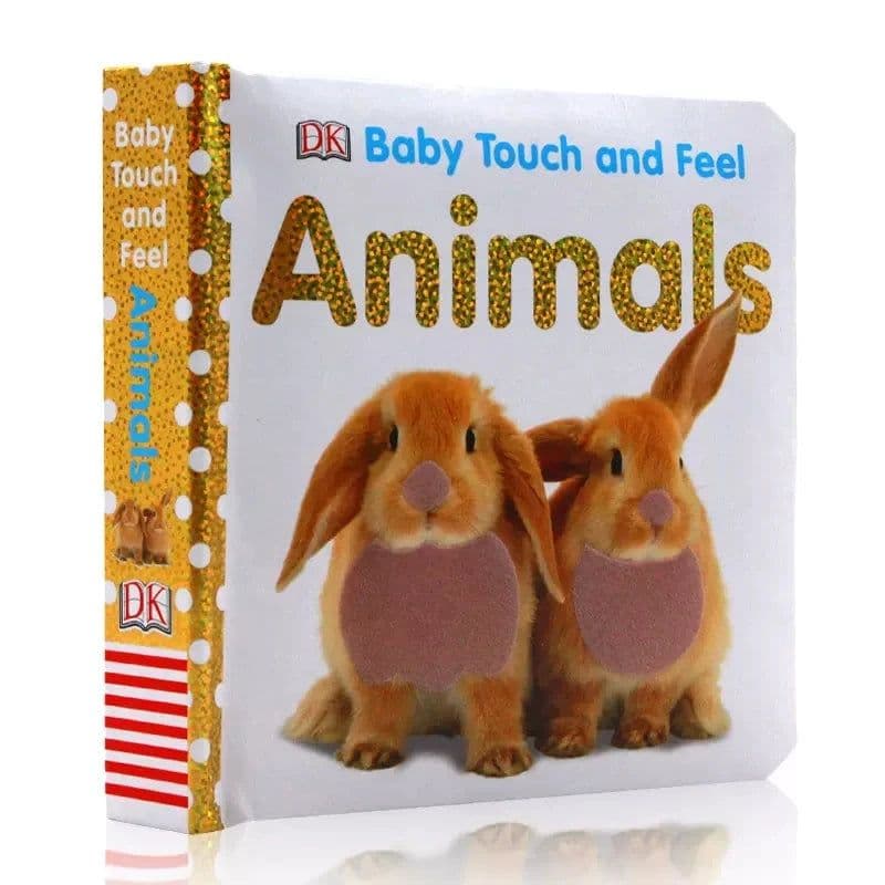 image-DK Baby Touch and Feel Animals Board Book English Picture Story Books Children's English Enlightenment Cognitive Cardboard Book
