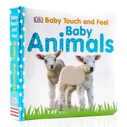 image-DK Baby Touch and Feel Animals Board Book English Picture Story Books Children's English Enlightenment Cognitive Cardboard Book