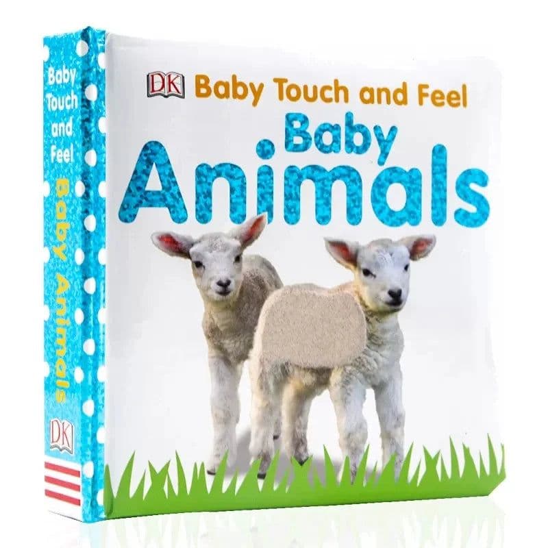 image-DK Baby Touch and Feel Animals Board Book English Picture Story Books Children's English Enlightenment Cognitive Cardboard Book