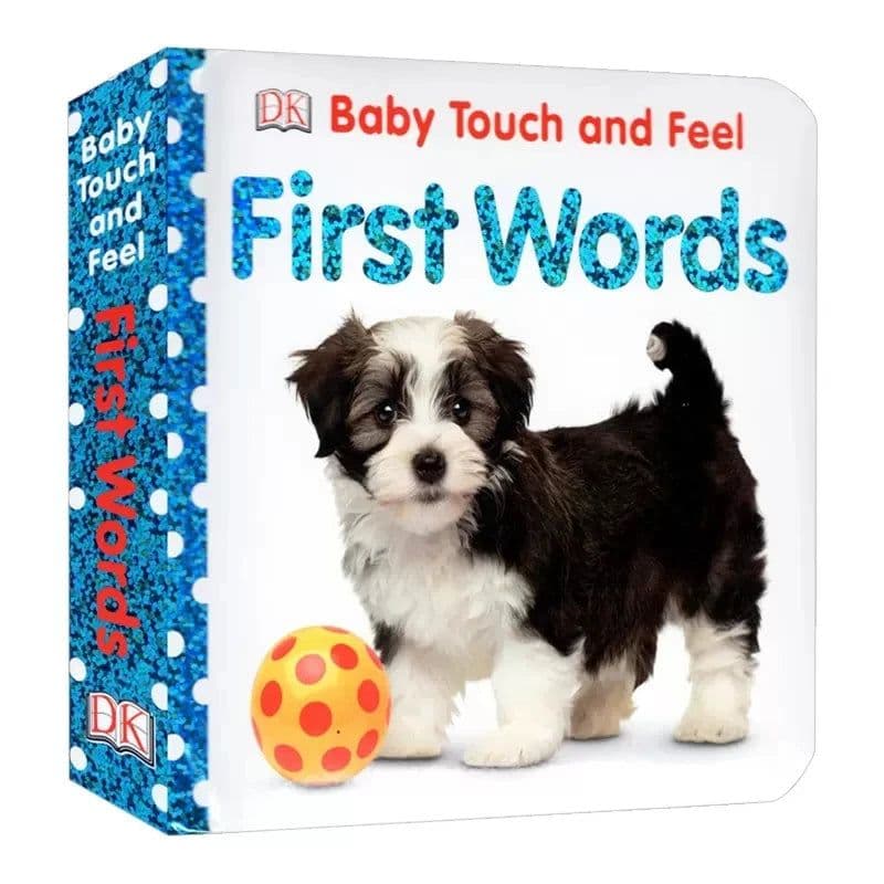 image-DK Baby Touch and Feel Animals Board Book English Picture Story Books Children's English Enlightenment Cognitive Cardboard Book