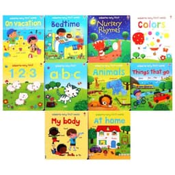 image-10Pcs/Set English Books Usborne Very First Words Hardcover Board Book Children's Enlightenment Educational Toy Picture Textbook