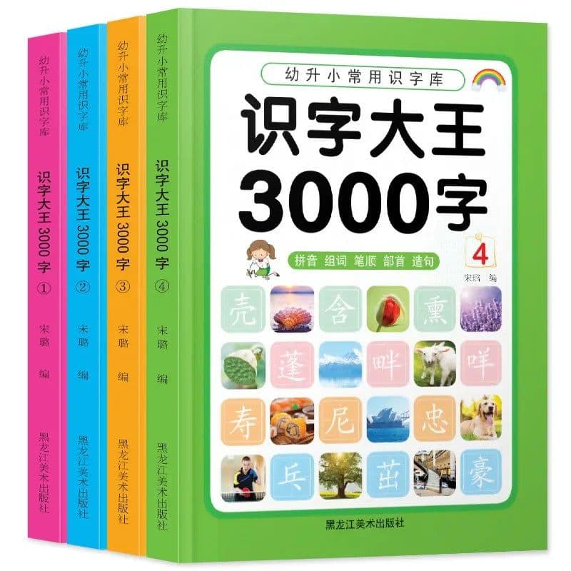 image-Literacy King 3000 Words, Accompanied By Audio Reading, 5-8 Year Old Children's Literacy and Early Education Knowledge Book