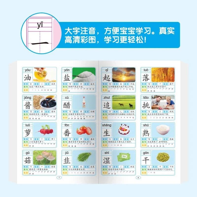 image-Literacy King 3000 Words, Accompanied By Audio Reading, 5-8 Year Old Children's Literacy and Early Education Knowledge Book