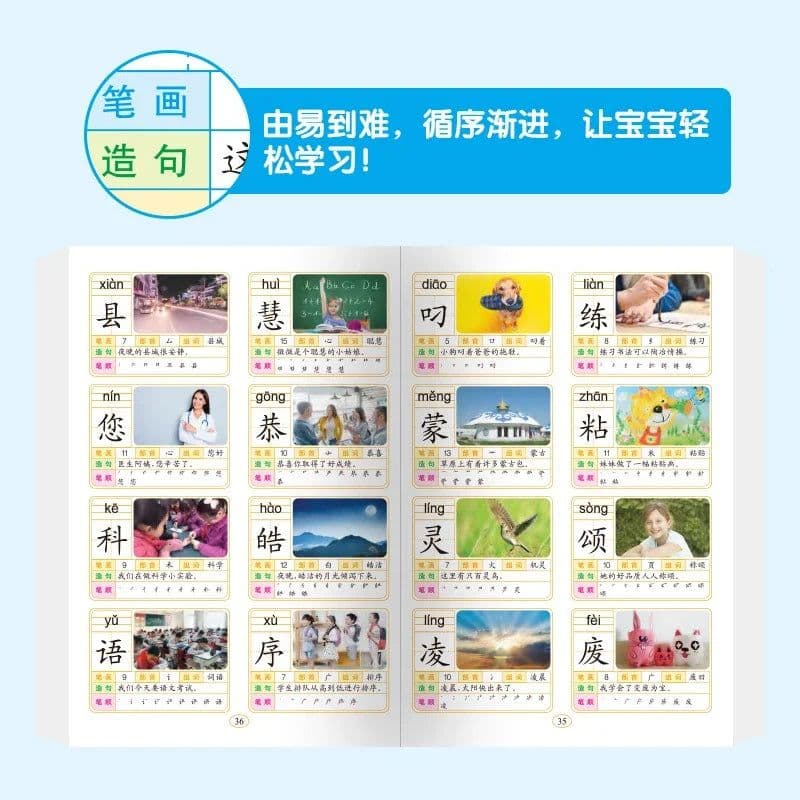 image-Literacy King 3000 Words, Accompanied By Audio Reading, 5-8 Year Old Children's Literacy and Early Education Knowledge Book