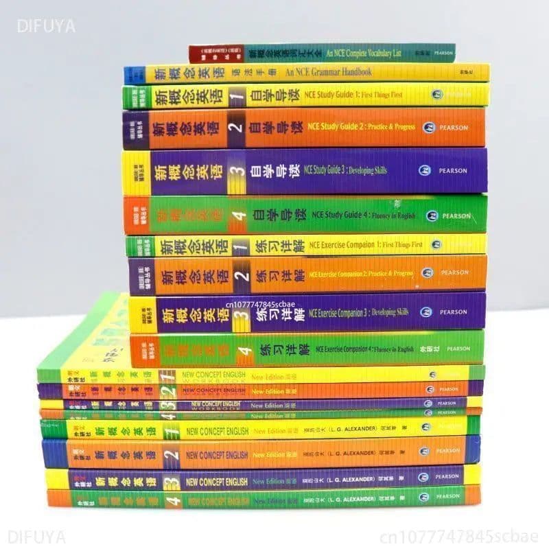 image-18 Books New Concept English Textbook 1234 Students' Book Workbook Exercises Detailed Self-study Guide Reading Grammar Manual