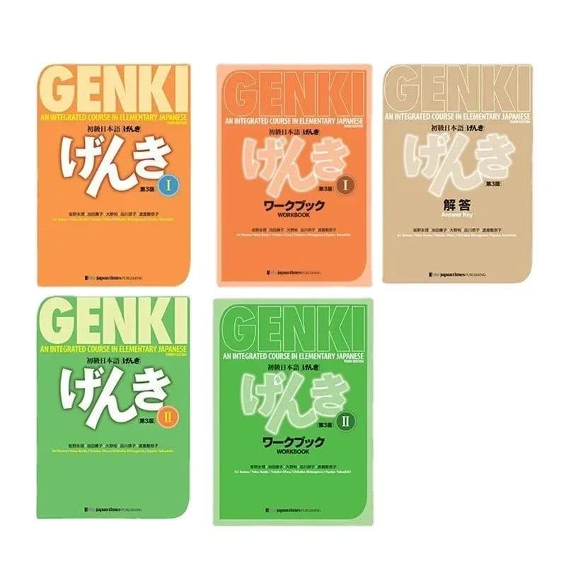 image-Genki 3rd Edition learn japanese Textbook workbook answer An Integrated Course In Elementary Japanese and english Learning Book