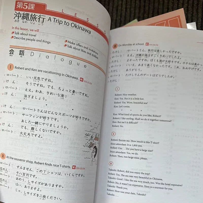 image-Genki 3rd Edition learn japanese Textbook workbook answer An Integrated Course In Elementary Japanese and english Learning Book