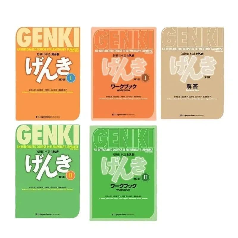 image-Genki 3rd Edition learn japanese Textbook workbook answer An Integrated Course In Elementary Japanese and english Learning Book