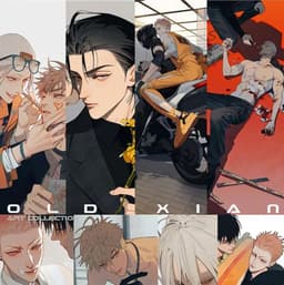 image-New Old Xian Art Collection Book Vol.3 Chinese Manhwa 19 Days Mo Guanshan, He Tian Character Badge Colored Paper Limited Edition