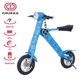 image-The Limited Edition Cruzaa Electric Scooter - 45km Range & 35kmh Top Speed Cruzaa Built in Bluetooth & Speakers +USB - Denim Blue