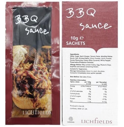 image-Lichfields Single Individual Sauce Sachets Portion Essential Condiment Mini Pack