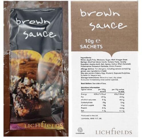 image-Lichfields Single Individual Sauce Sachets Portion Essential Condiment Mini Pack