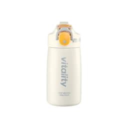 image-Large-capacity Simple Pop-lid Vacuum Flask, 304 Stainless Steel Sports Water Cup For Boys And Girls