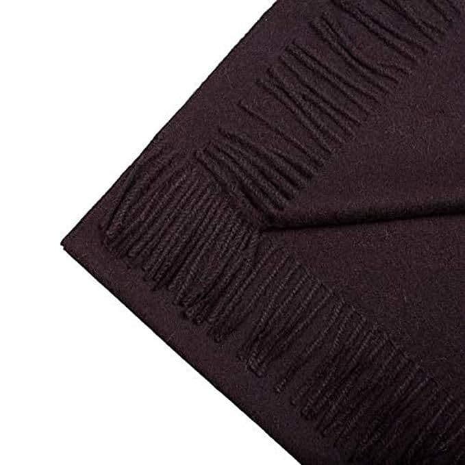 image-Great Natural Alpaca 100% baby alpaca scarf black color
