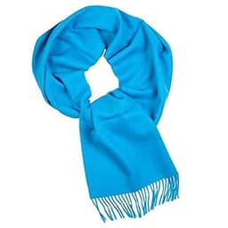 image-Great Natural Alpaca 100% baby alpaca scarf, blue colour