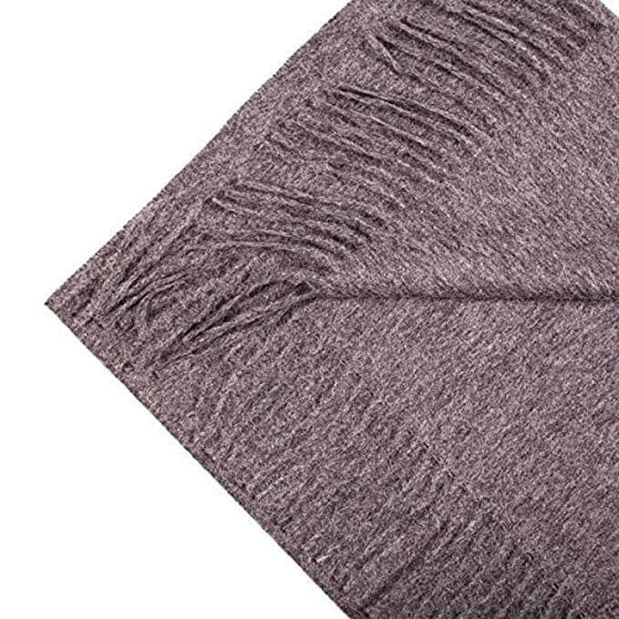 image-Great Natural Alpaca 100% Baby Alpaca scarf medium grey colour