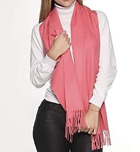 image-Great Natural Alpaca 100% Baby Alpaca scarf pink colour
