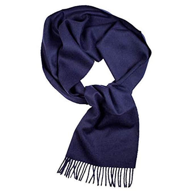 image-Great Natural Alpaca 100% Baby Alpaca scarf navy blue colour