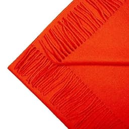image-Great Natural Alpaca 100% Baby Alpaca scarf orange colour