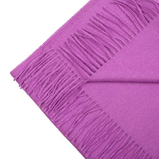 image-Great Natural Alpaca 100% Baby Alpaca scarf purple colour