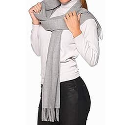 image-Great Natural Alpaca 100% Baby Alpaca Scarf Grey Colour