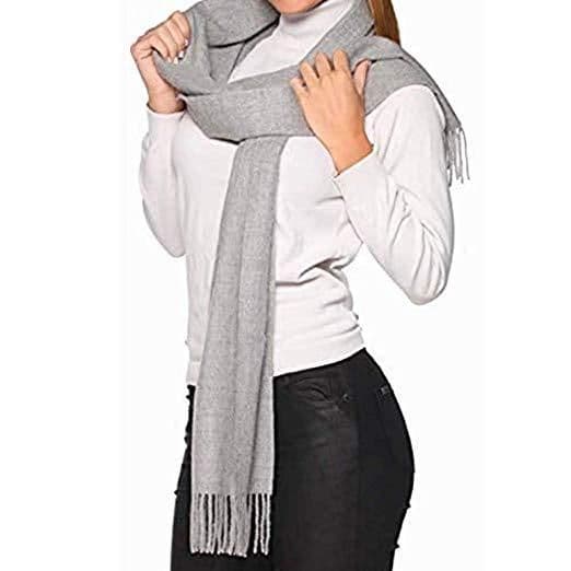 image-Great Natural Alpaca 100% Baby Alpaca Scarf Grey Colour