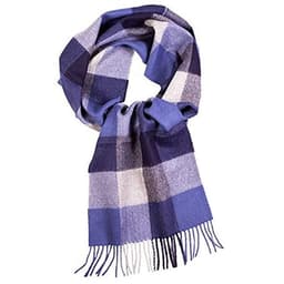 image-Great Natural Alpaca 100% baby alpaca scarf blue color