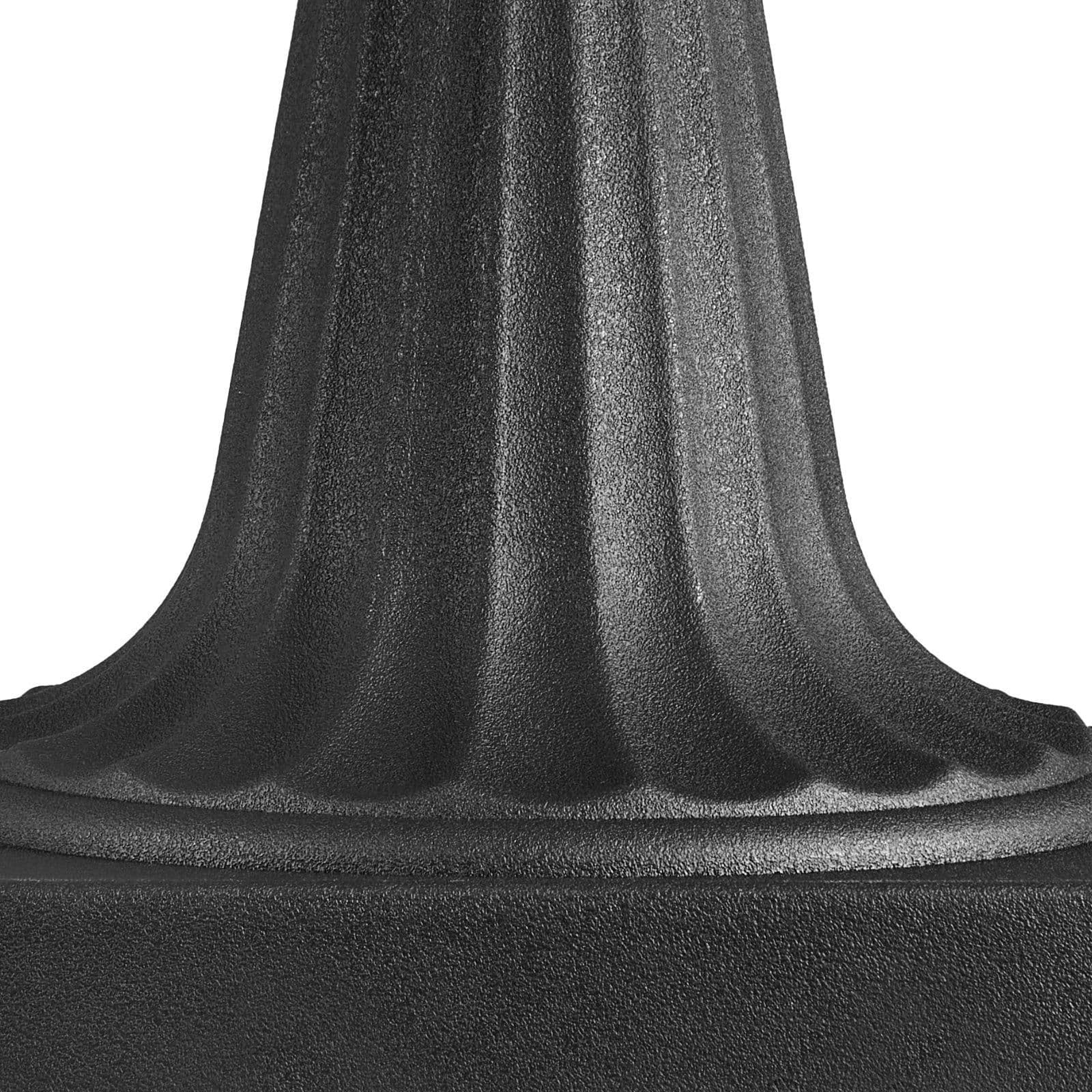 image-VEVOR Jardinière Urne Plastique, 25 x 42 cm, Pot de Fleurs Classique, Lot de 2, pour Intérieur, Extérieur, Mariage, Fêtes, Événements, Scène, Entrées, Couloirs, Jardin, Balcon, Terrasse, Porche, Noir